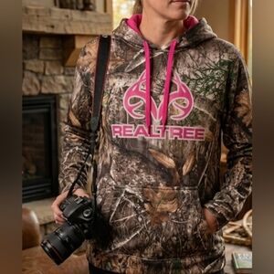 Mossy Oak Women's Camo Performance Pullover Fleece Hoodie